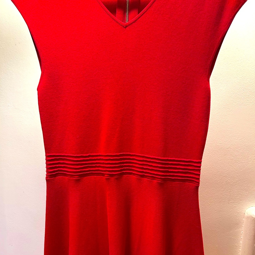 TDL Red Tannia Skater Dress, size 4 (3 on tag, but US 4)